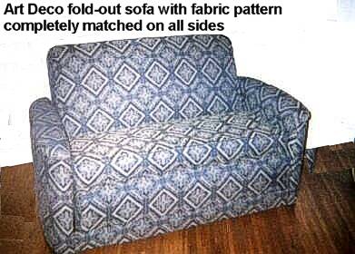 Art Deco folding couch
