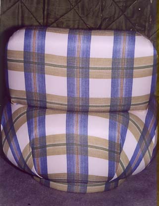 plaid chair